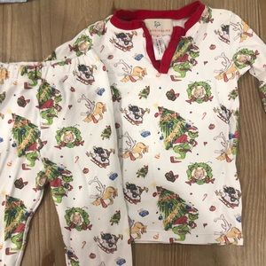 Smockingbird Size 4T Grinch toddler Pajamas. Gently used.